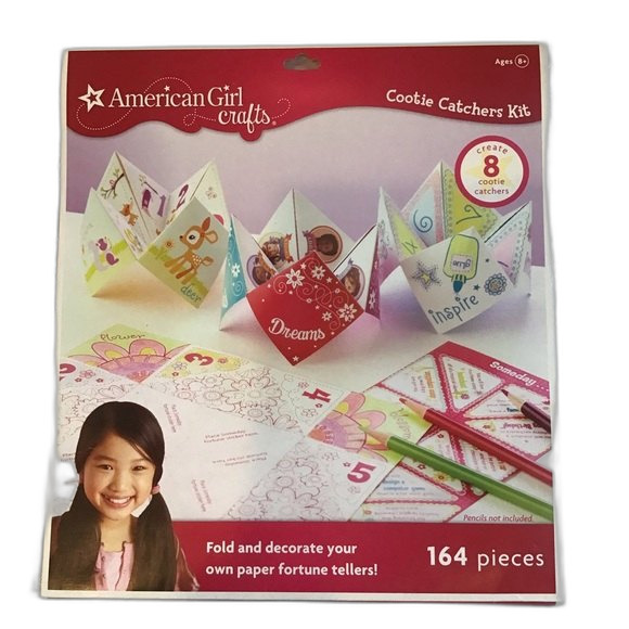 American Girl Crafts Cootie Catchers Kit -164 Piece Fortune Teller - NEW Sealed - Picture 1 of 2